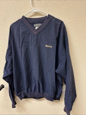 Wildcreek Golf Course Men's Navy V-Neck Pullover Windbreaker